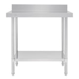 Vogue DA338 Vogue Premium 304 Stainless Steel Table with Upstand - 900x600x900mm - HospoStore