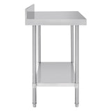 Vogue DA338 Vogue Premium 304 Stainless Steel Table with Upstand - 900x600x900mm - HospoStore