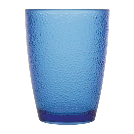 Kristallon Polycarbonate Tumbler Pebbled Blue 275ml - HospoStore