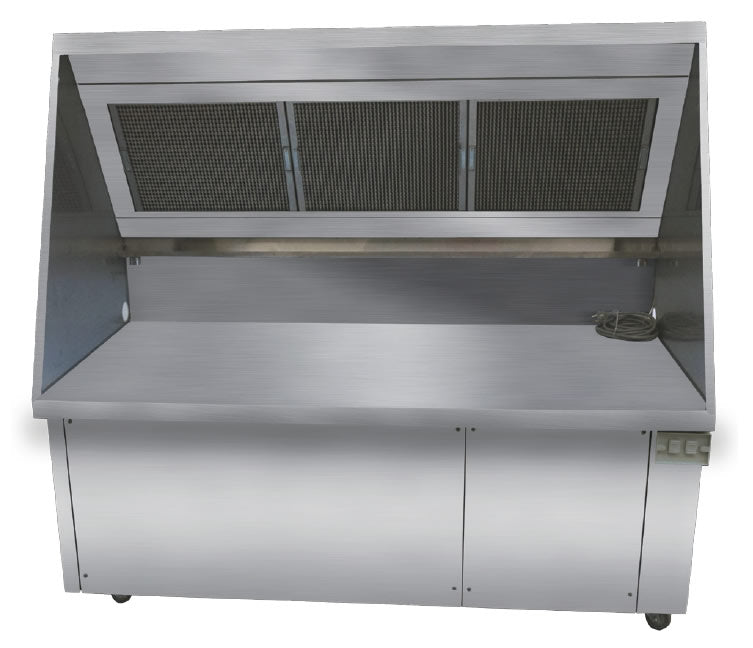 Simcohood DUCTLESS EXHAUST HOOD SYSTEM 620 MM W 1500MM X D 850MM X H 1400MM DH1500-850 - HospoStore