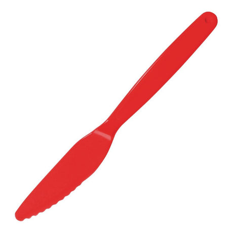 Olympia DL114 Olympia Kristallon Polycarbonate Knife Red - 180mm (Pack 12) - HospoStore