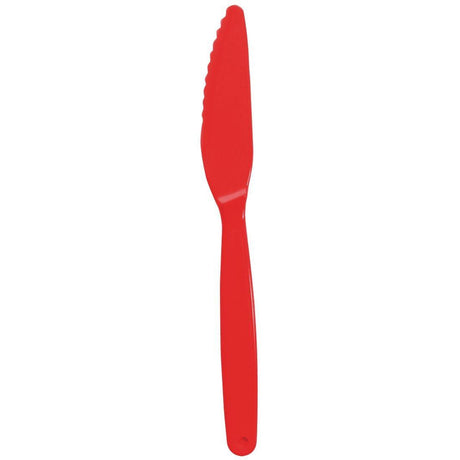 Olympia DL114 Olympia Kristallon Polycarbonate Knife Red - 180mm (Pack 12) - HospoStore