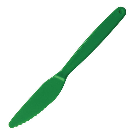 Olympia DL116 Olympia Kristallon Polycarbonate Knife Green - 180mm (Pack 12) - HospoStore