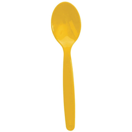 Olympia DL123 Olympia Kristallon Polycarbonate Spoon Yellow - 170mm (Pack 12) - HospoStore