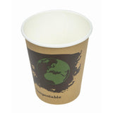 Fiesta Compostable DS057 Fiesta Compostable Hot Cup Single Wall 'Kind' 8oz (Sleeve 50) - HospoStore