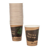 Fiesta Compostable DS059 Fiesta Compostable Hot Cup Single Wall 'Kind' 12oz (Sleeve 50) - HospoStore