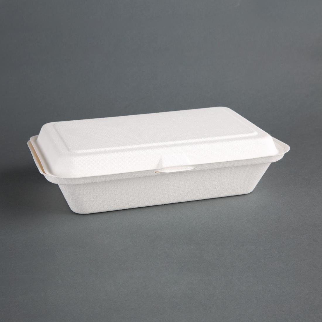 Fiesta Compostable DW249 Fiesta Compostable Bagasse Food Container 10x6'' (Pack 250) - HospoStore