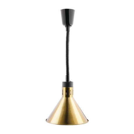 Apuro DY465-A Apuro Retractable Conical Heat Shades - Gold Finish - HospoStore