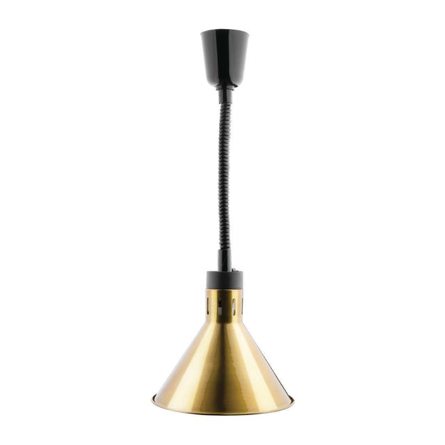 Apuro DY465-A Apuro Retractable Conical Heat Shades - Gold Finish - HospoStore