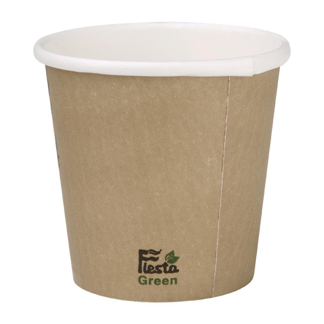 Fiesta Compostable DY980 Fiesta Compostable Hot Cup Single Wall 'Kind' 4oz (Sleeve 50) - HospoStore