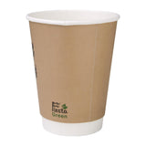 Fiesta Compostable DY987 Fiesta Compostable Hot Cup Double Wall 'Kind' 12oz (Box 500) - HospoStore
