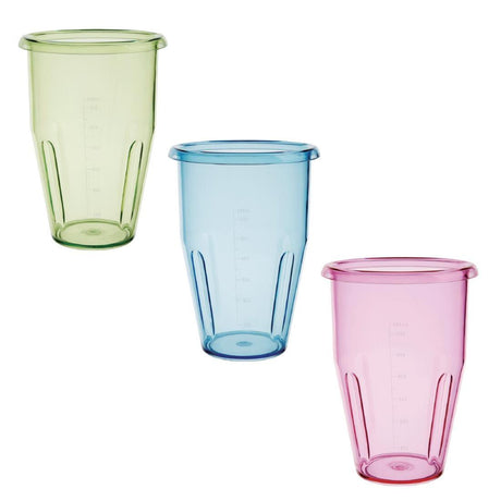 Apuro DY990 Apuro Milkshake Cups - Pink Green & Blue for CT938 & CY423 - HospoStore