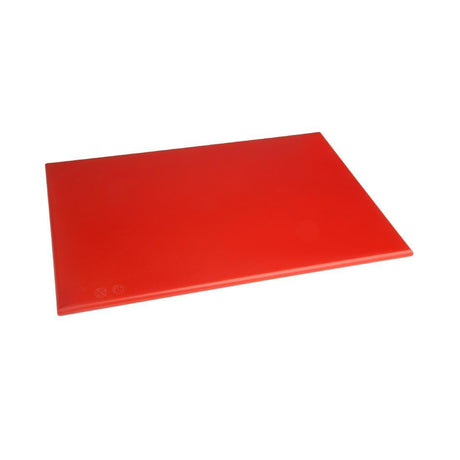 Hygiplas Antimicrobial High Density Red Chopping Board - HospoStore