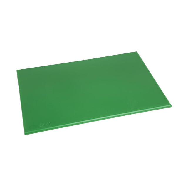 Hygiplas Antimicrobial High Density Green Chopping Board - HospoStore