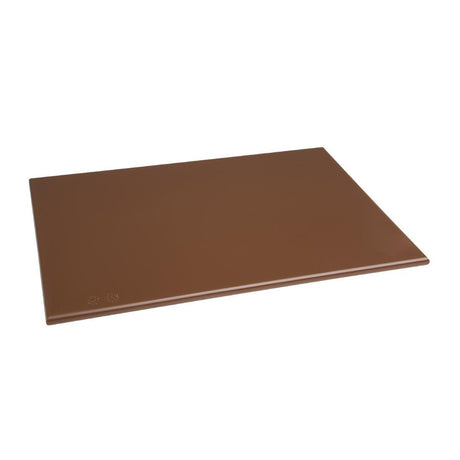 Hygiplas Antimicrobial High Density Brown Chopping Board - HospoStore