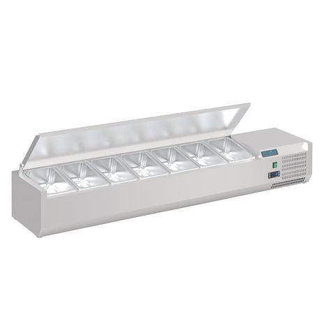 FA855-A Polar G-Series Refrigerated Countertop Servery Topper 7x GN 1/4 - 1.5m - HospoStore