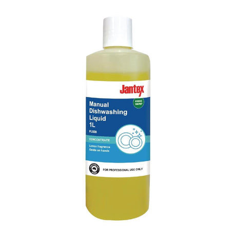 FL828 EDLP - Jantex Manual Dishwashing Liquid Concentrate Lemon - 1Ltr - HospoStore