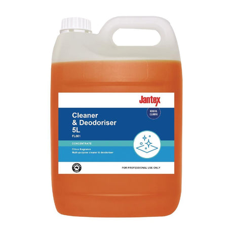 FL861 PR BUSTER - Jantex Cleaner & Deodoriser Concentrate Citrus - 5Ltr - HospoStore