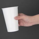 Fiesta FP781 Fiesta Recyclable Cold Cup Single Wall White 90mm 16oz (Pack 1000) - HospoStore