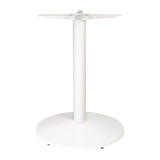 Bolero FT029 Bolero Outdoor/Indoor Cast Iron Round Table Base - White - HospoStore