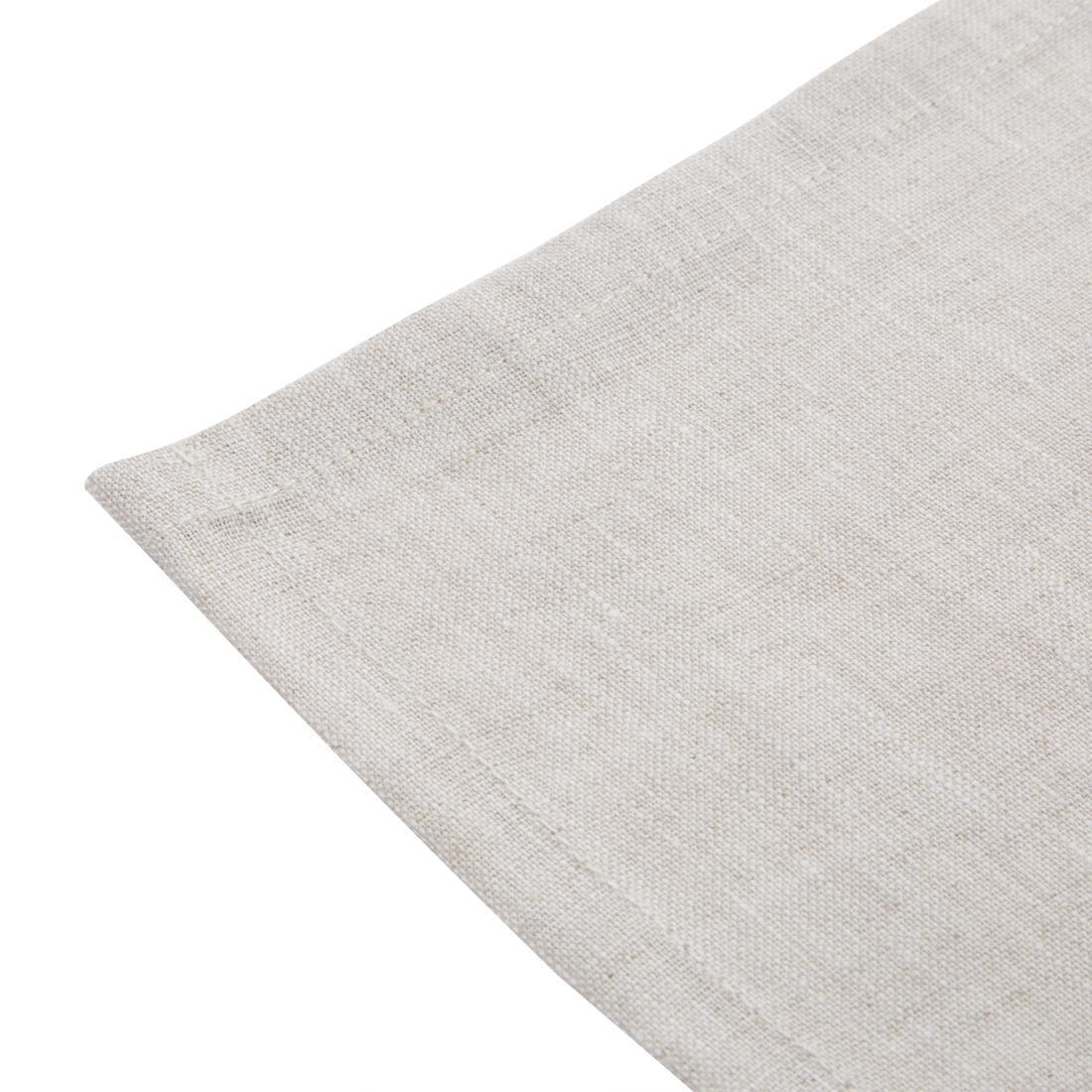 Olympia FW699 Olympia Linen Table Napkin 400x400mm Natural (Pack 12) - HospoStore