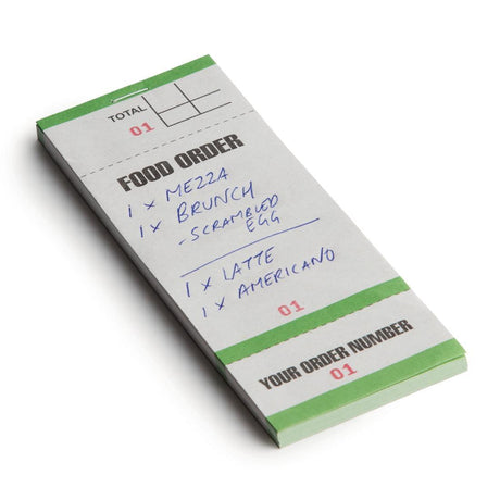 Fiesta Bar Food Order Pads with Tickets Single Leaf (Pack of 50) - HospoStore