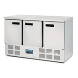 Polar G622-A Polar G-Series Triple Door Counter Fridge 368Ltr - HospoStore