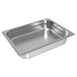 Vogue Stainless Steel Heavy Duty 1/2 Gastronorm Tray 40mm - HospoStore