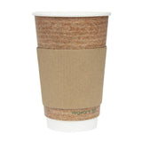 Fiesta GD329 Fiesta Recyclable Cup Sleeve for 12oz/16oz Hot Cup (Pack 1000) - HospoStore