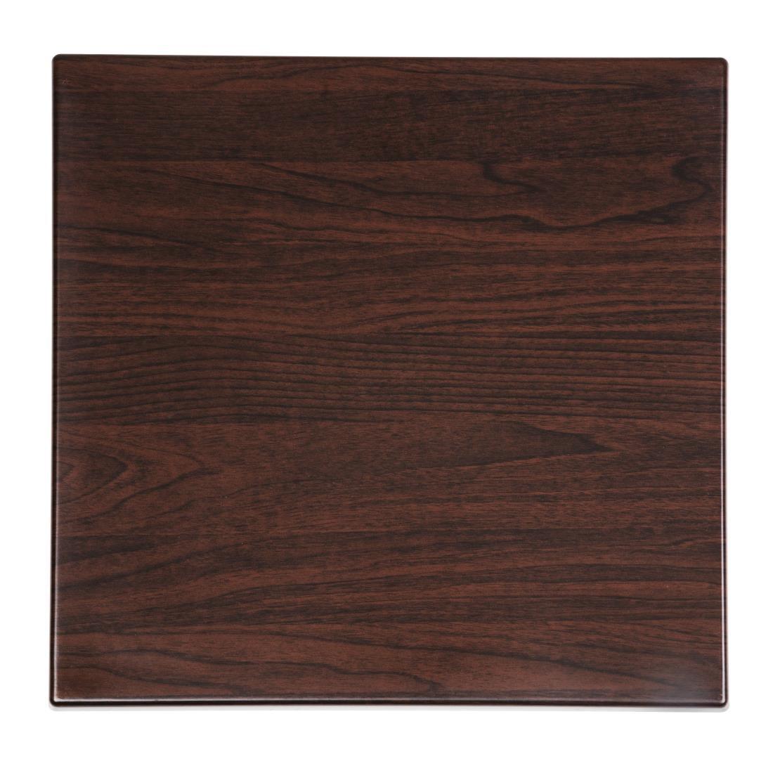Bolero GG635 Bolero Square 600mm Table Top (Dark Brown) - HospoStore