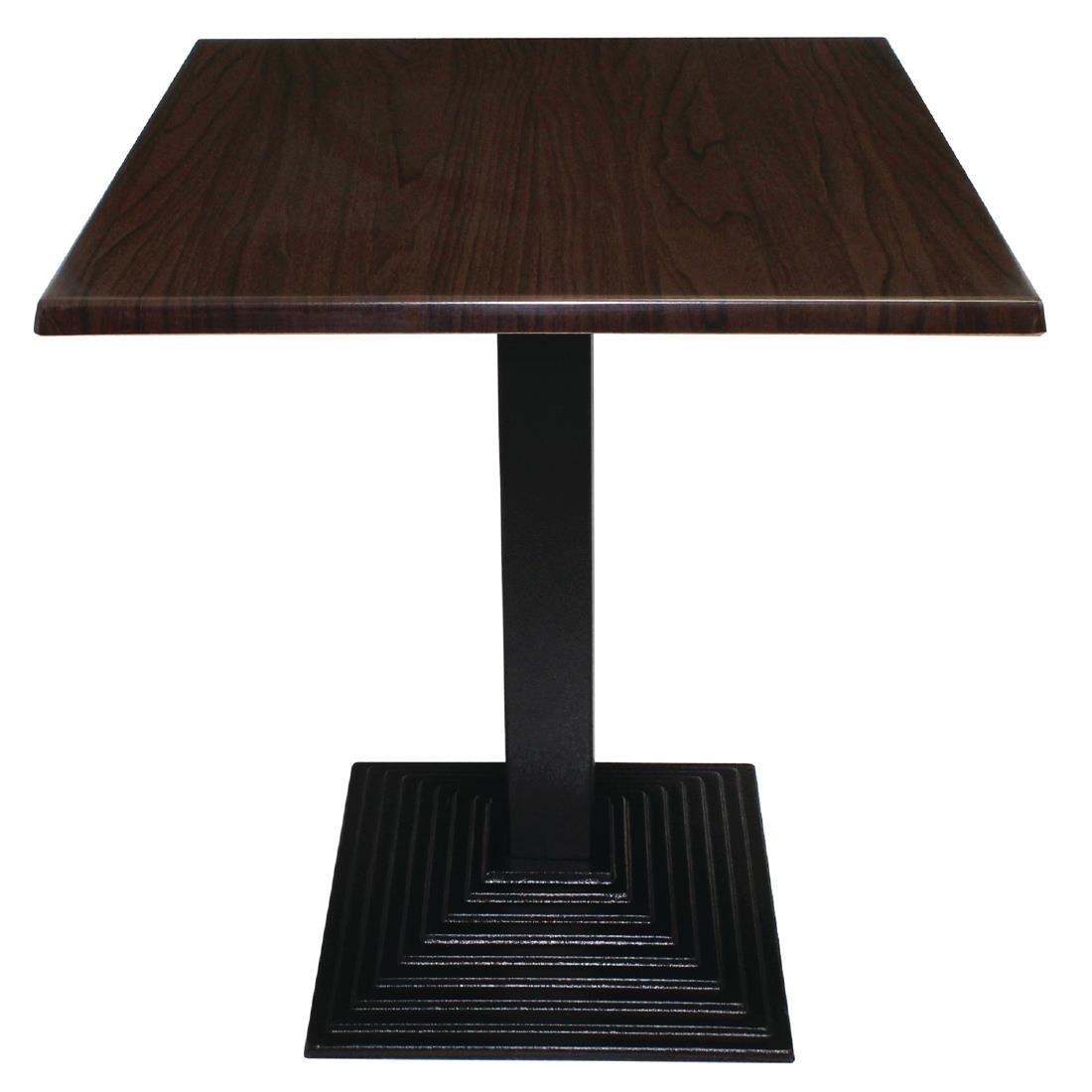 Bolero GG639 Bolero Square 700mm Table Top (Dark Brown) - HospoStore