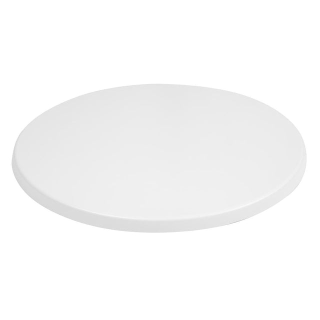 Bolero GG645 Bolero Round 600mm Table Top (White) - HospoStore