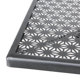 Bolero GG706 Bolero Black Steel Patterned Bistro Table 700mm Square - HospoStore