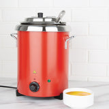 Apuro GH227-A Apuro Soup Kettle Red with handles - HospoStore