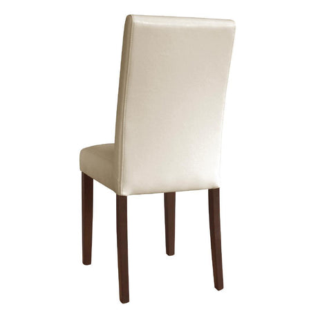Bolero GH444 Bolero Faux Leather Dining Chair Cream (Box 2) - HospoStore