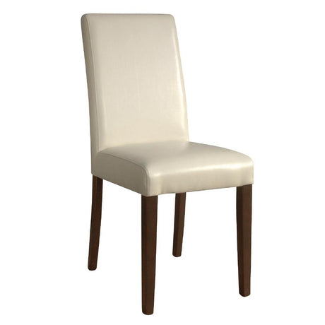 Bolero GH444 Bolero Faux Leather Dining Chair Cream (Box 2) - HospoStore