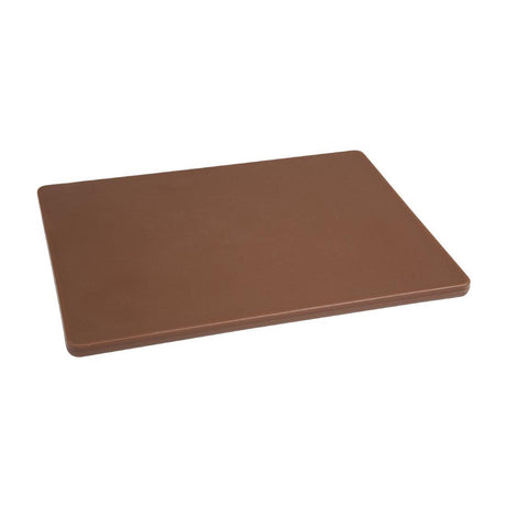Hygiplas Low Density Brown Chopping Board Small - HospoStore
