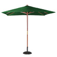 Bolero Square Outdoor Umbrella 2.5m Green - HospoStore