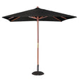 Bolero Square Outdoor Umbrella 2.5m Black - HospoStore
