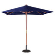 Bolero Square Outdoor Umbrella 2.5m Navy Blue - HospoStore