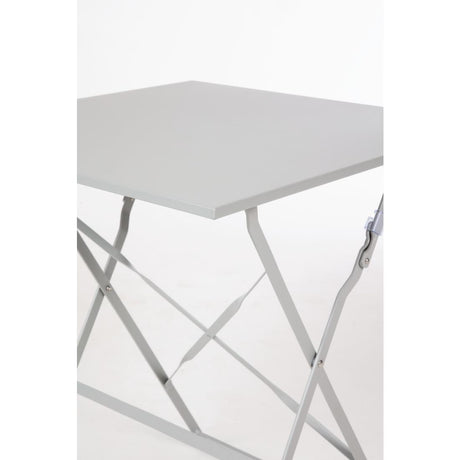 Bolero GK988 Bolero Grey Pavement Style Steel Table (600mm Square) - HospoStore