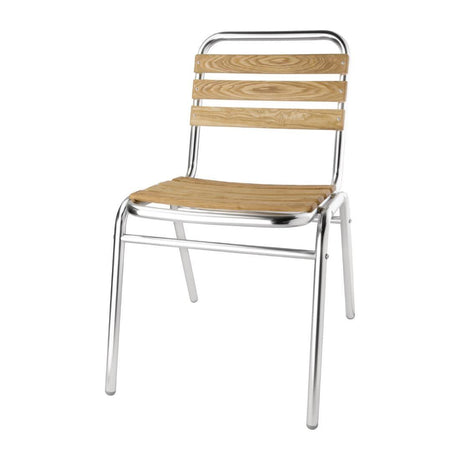 Bolero Ash Bistro Side Chair (Pack of 4) - HospoStore