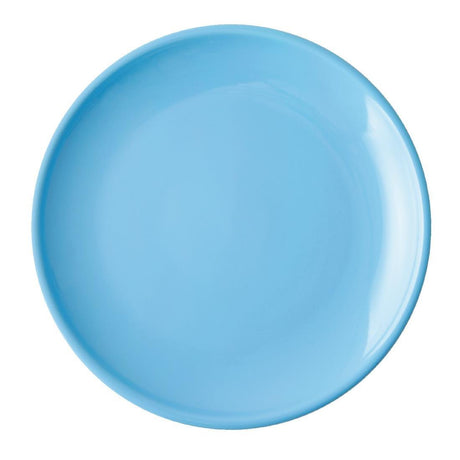 Olympia Cafe Coupe Plate Blue 205mm - HospoStore