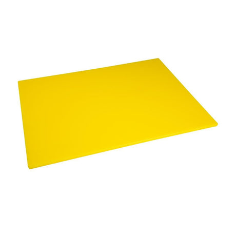 Hygiplas HC883 EDLP - Hygiplas Low Density Chopping Board Yellow - 600x450x10mm - HospoStore