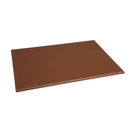 Hygiplas Standard High Density Brown Chopping Board - HospoStore