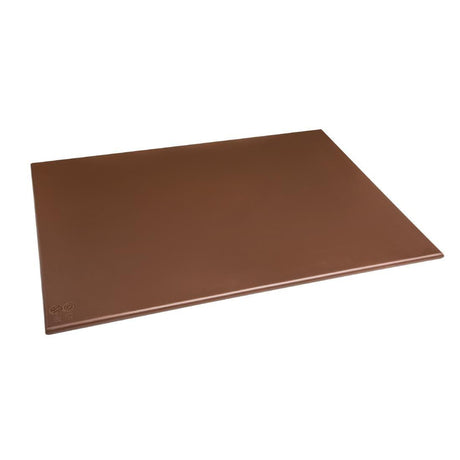 Hygiplas High Density Brown Chopping Board Large - HospoStore