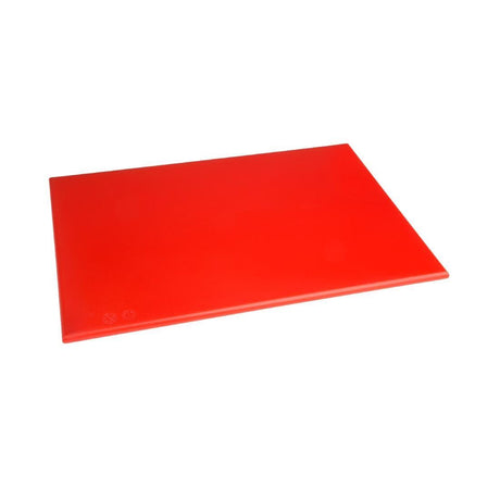 Hygiplas J010 EDLP - Hygiplas High Density Chopping Board Red - 450x300x12mm 17.75x12x0.5" - HospoStore