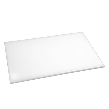 Hygiplas J016 EDLP - Hygiplas High Density Chopping Board White - 450x300x12mm 17.75x12x0.5" - HospoStore