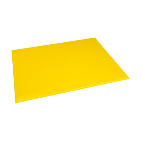 Hygiplas J021 EDLP - Hygiplas High Density Chopping Board Yellow 600x450x12mm 23.5x17.75x0.5" - HospoStore