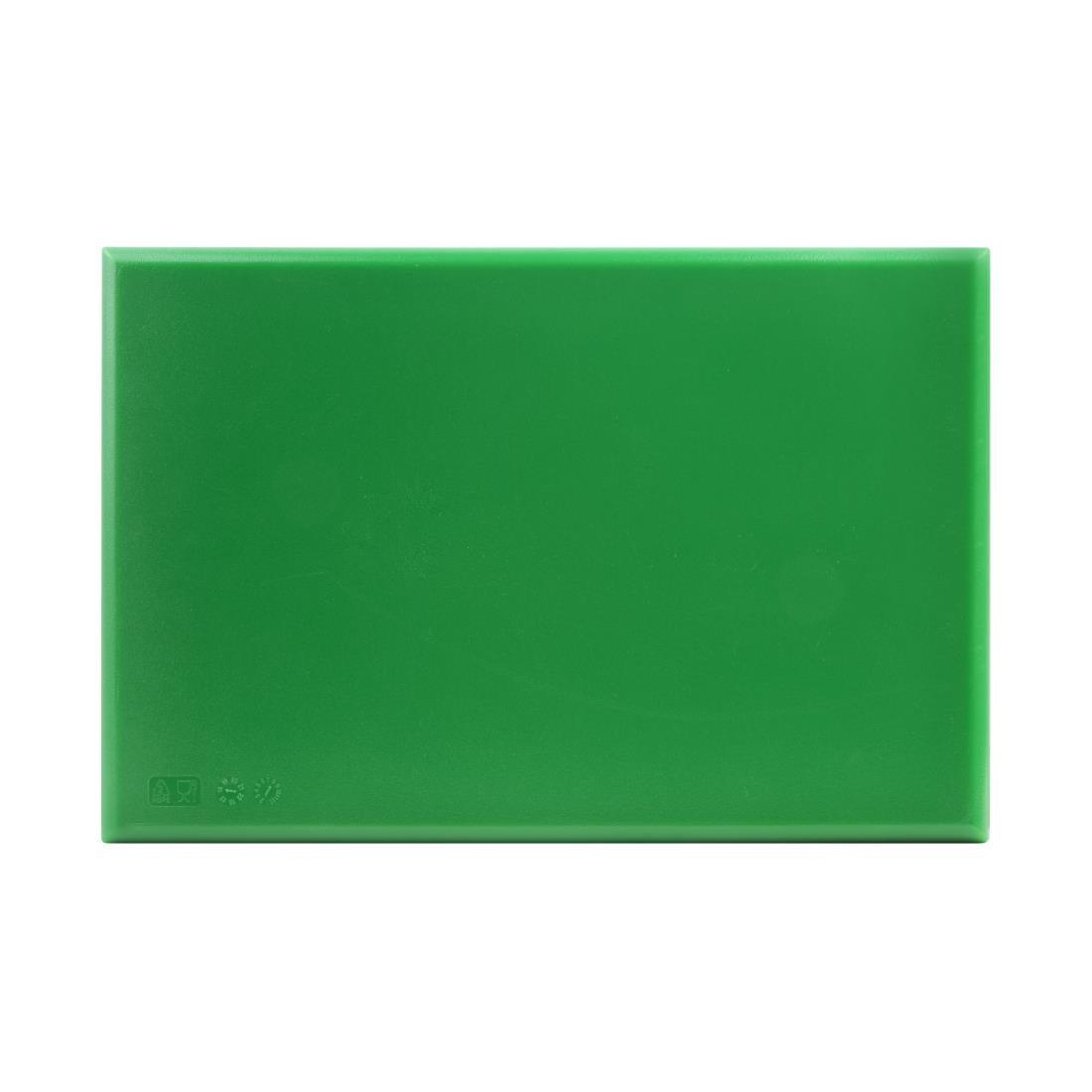 Hygiplas J037 EDLP - Hygiplas High Density Chopping Board Green - 18x12x1" - HospoStore